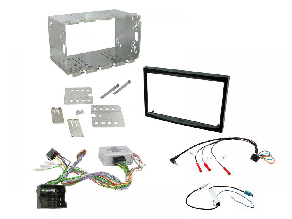 Connects2 CTKPE04 - Peugeot 207 2006 - 2012 Onwards Double Din Fascia & Steering Wheel Interface Installation Kit