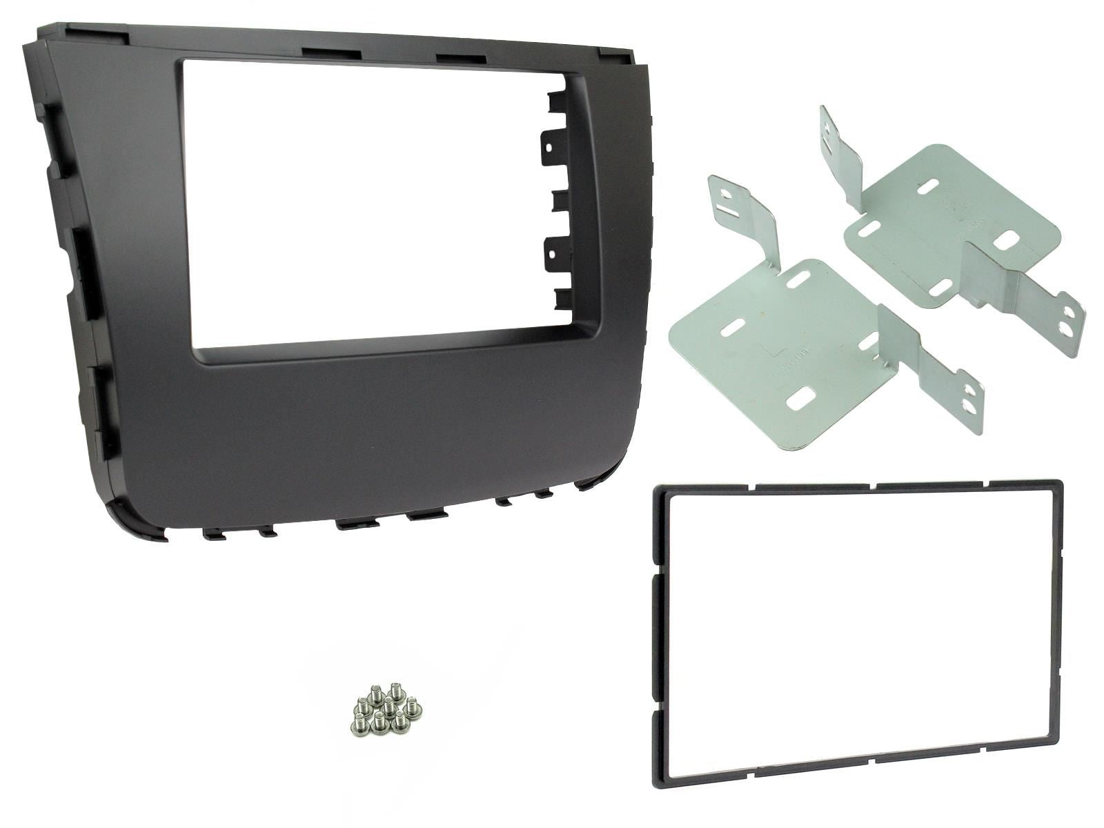 Grundig 6.8" Apple Android Double Din Stereo Fitting Kit + Steering Wheel Stalk Controls to fit SsangYong Musso 2018-21