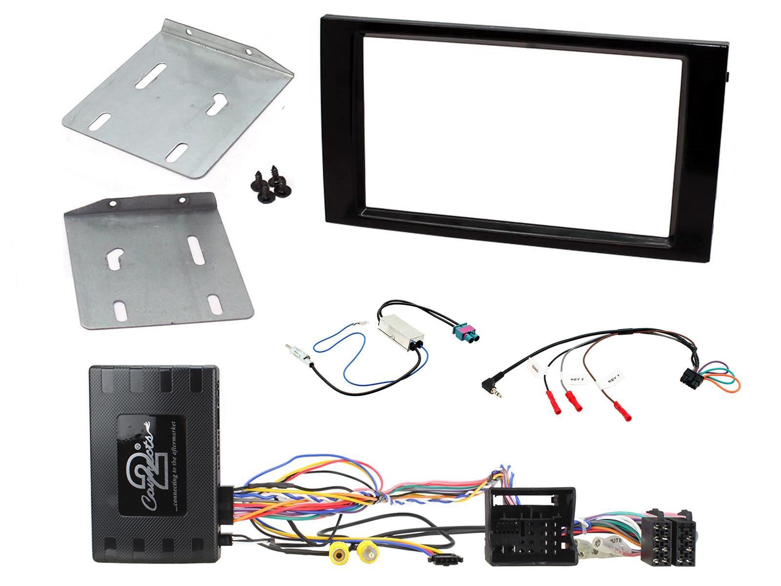 Connects2 Double Din Stereo Fitting kit for Seat Leon	5F 2012-2015 | Seat Ibiza	6P 2015-2017 Vehicle Specific Stereo Screen Steering Controls Fitting Kit