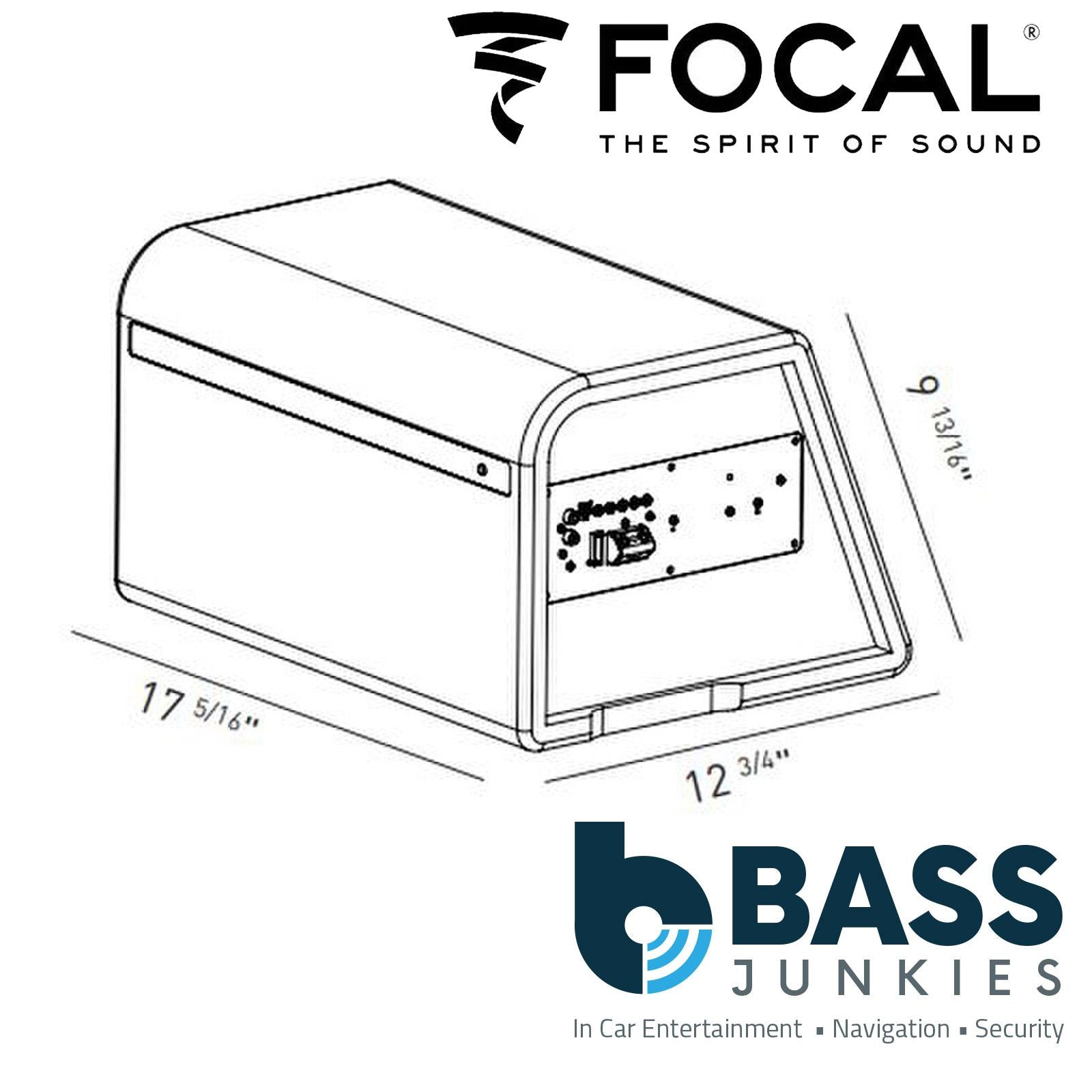 Focal BOMBAP20 - ACCESS Series 150 Watts 8" Compact Active Amplified Car Bass Box Subwoofer Enclosure