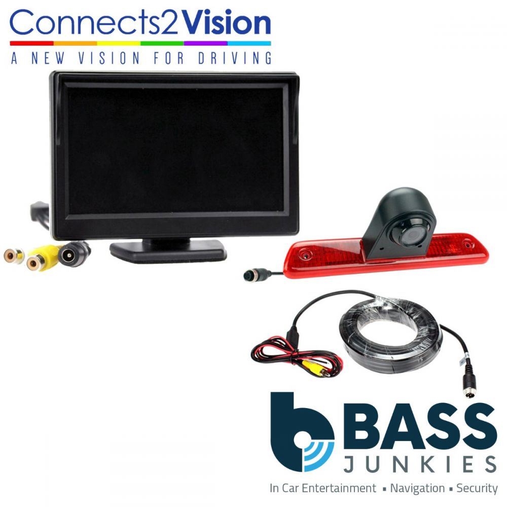 Peugeot Expert 2007 - 2016 Van Brake Light Reversing Camera & 5" Screen Kit
