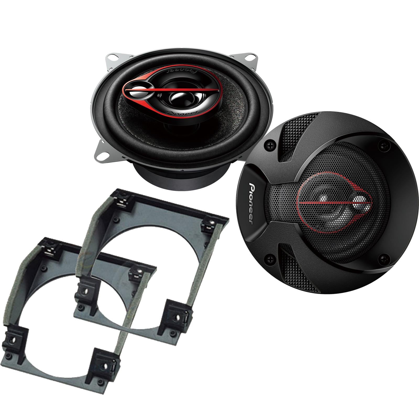 Pionner TS-R1051S 100mm/10cm/4" 3 Way Coaxial Car speakers (Per Pair Max 420|60 watts RMS) Fits Renault Twingo 1993-00