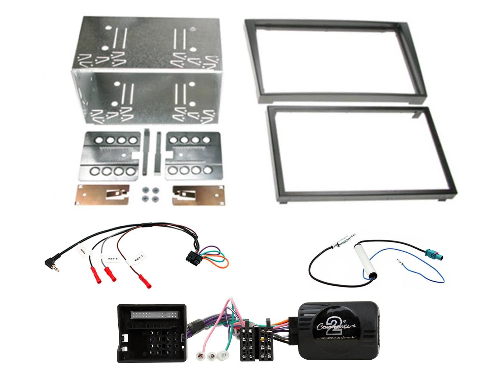 SONY 6.2" Screen Blutooth Double Din Stereo Fitting Kit + Steering Wheel Stalk Controls to fit Vauxhall Corsa 2004-06 | Vauxhall Meriva 2005-10 | Vauxhall Signum 2005-08 | Vauxhall Tigra 2004-09 | Vauxhall Vectra 2004-08