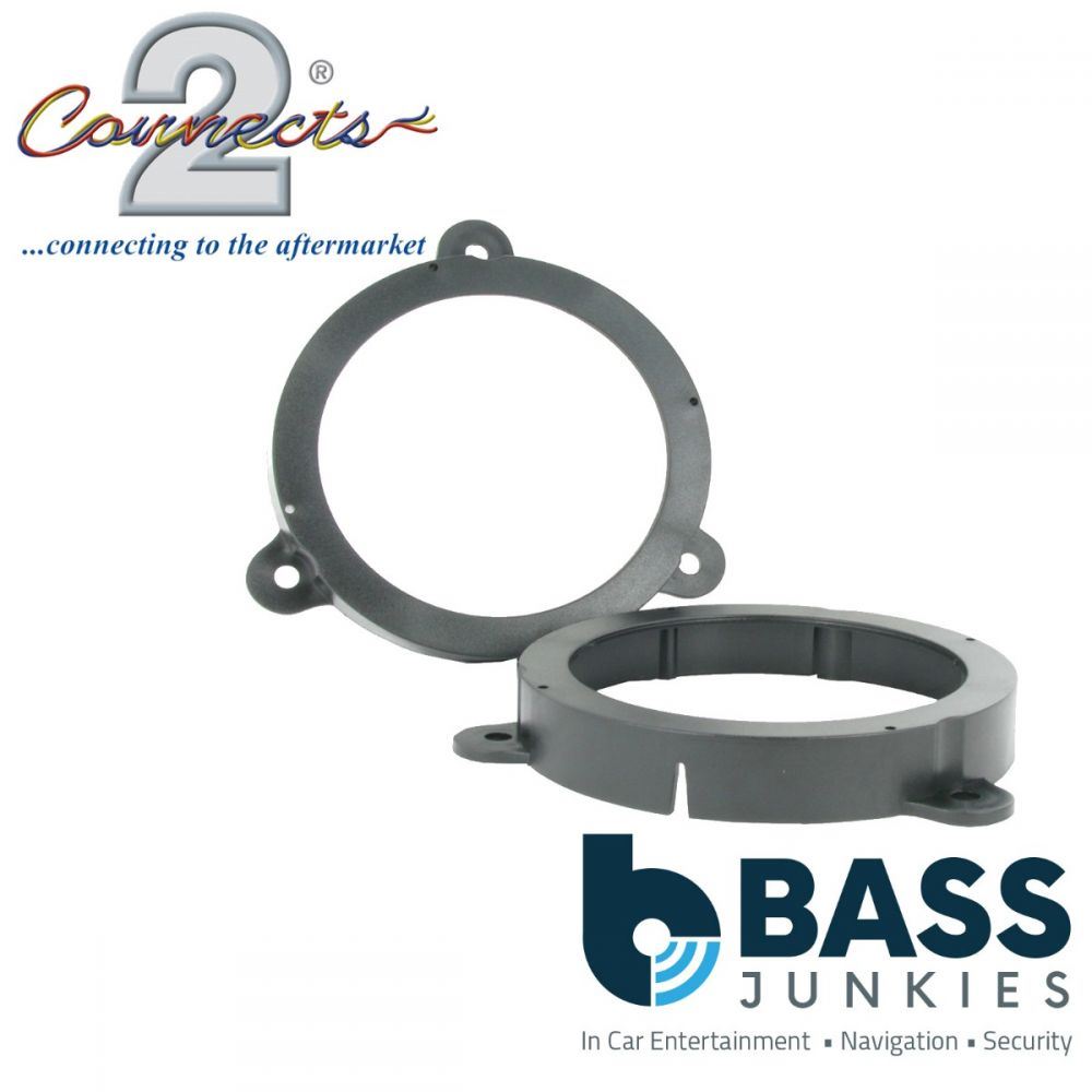 Connects2 CT25RT02 - Renault Megane 2008-2012 5.25" Front & Rear Door Car Speaker Adapter Brackets