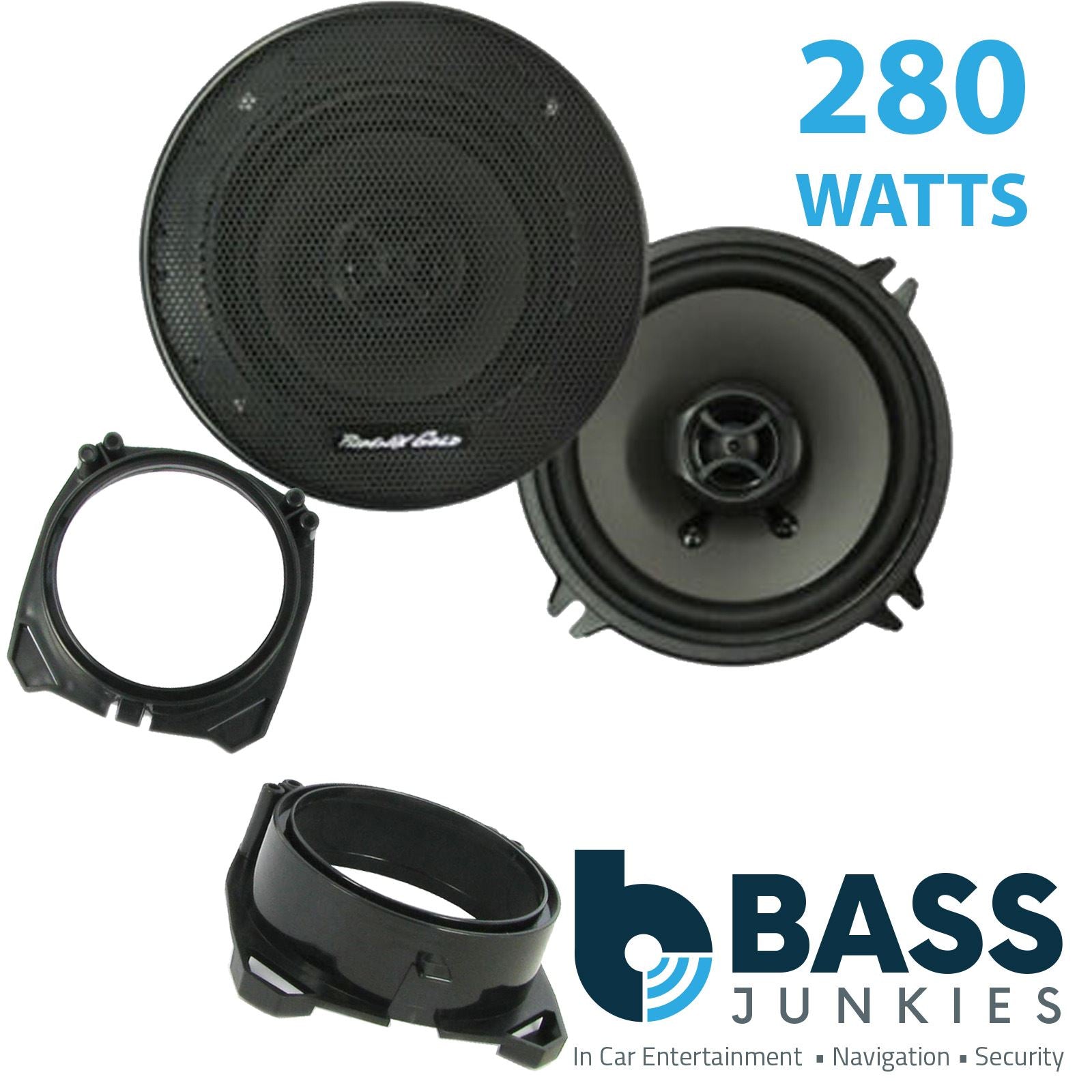 Phoenix Gold Z5CX 2-Way 130mm/13cm/5.25" Coaxial Speakers (Per Pair 280 Watts) Fits Ford Fiesta 1989-96