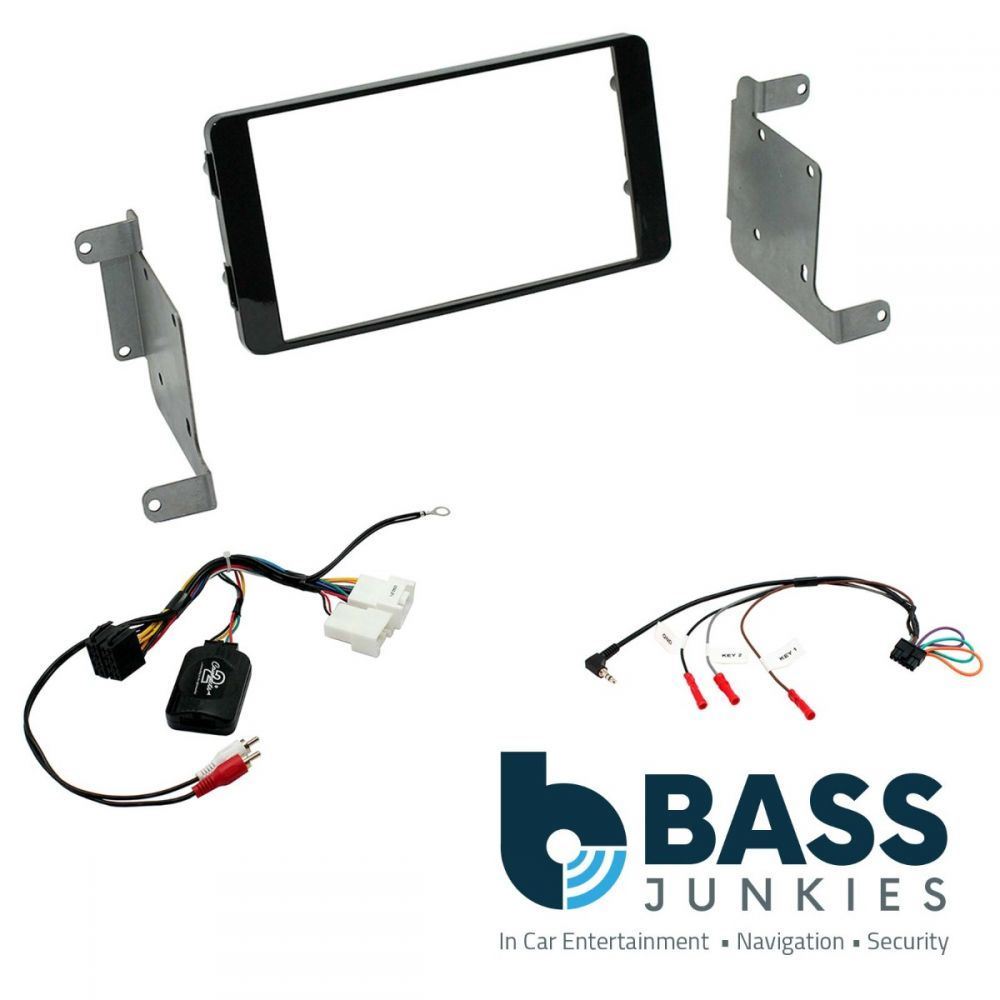 Connects2 CTKMT12 - Mitsubishi L200 Triton Double Din Fascia & Steering Wheel Interface Installation Kit
