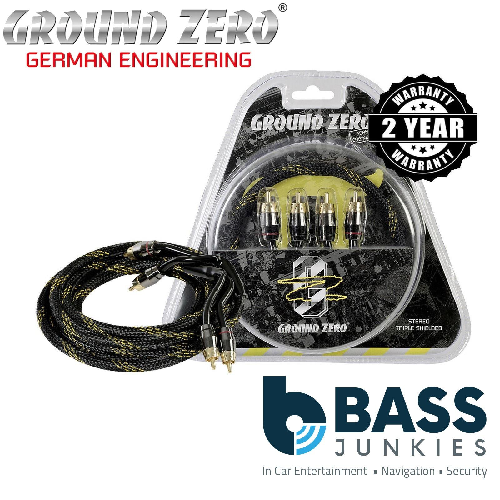 Ground Zero GZCC 1.14X-TP - 1.14m Pi-Sized RCA / cinch cable