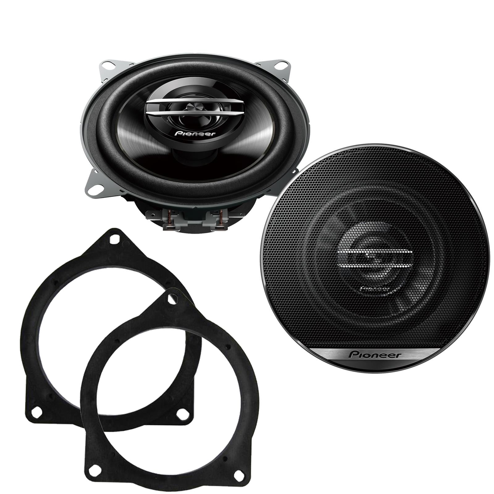 Pionner TS-G1020F 100mm/10cm/4" 2-Way Coaxial Car speakers (Per Pair Max 420|60 watts RMS) Fits BMW 3-Series 2011-19 | 4-Series 13-20 | 5-Series 03-10