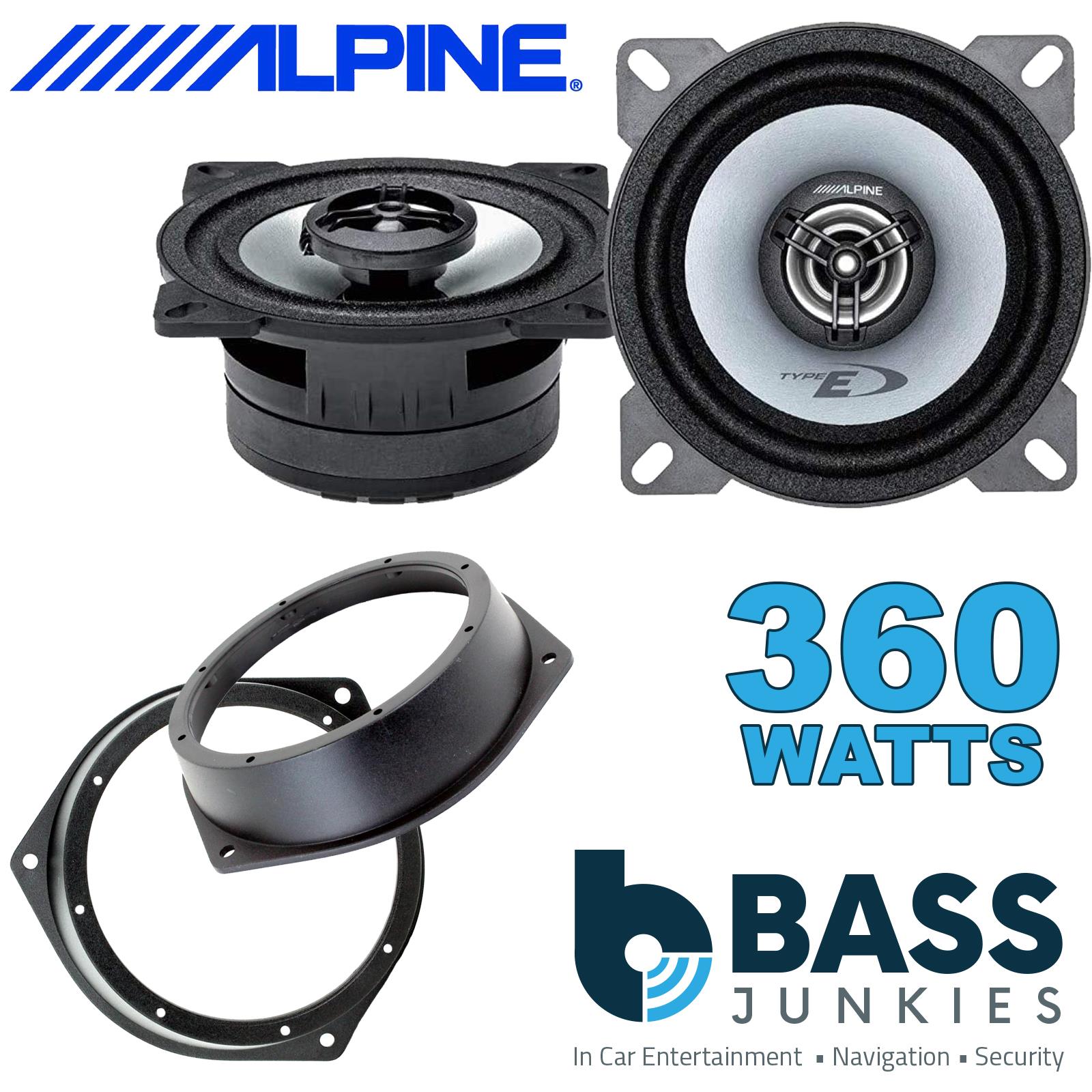 Alpine SXE-1025S 100mm/10cm/4" 2-Way Coaxial Car speakers (Per Pair Max 360|50 watts RMS) Fits Vauxhall Vectra 1995-02 | Astra 98-04 | Omega 94-03 | Zafira 99-05 | Vivaro 01-14