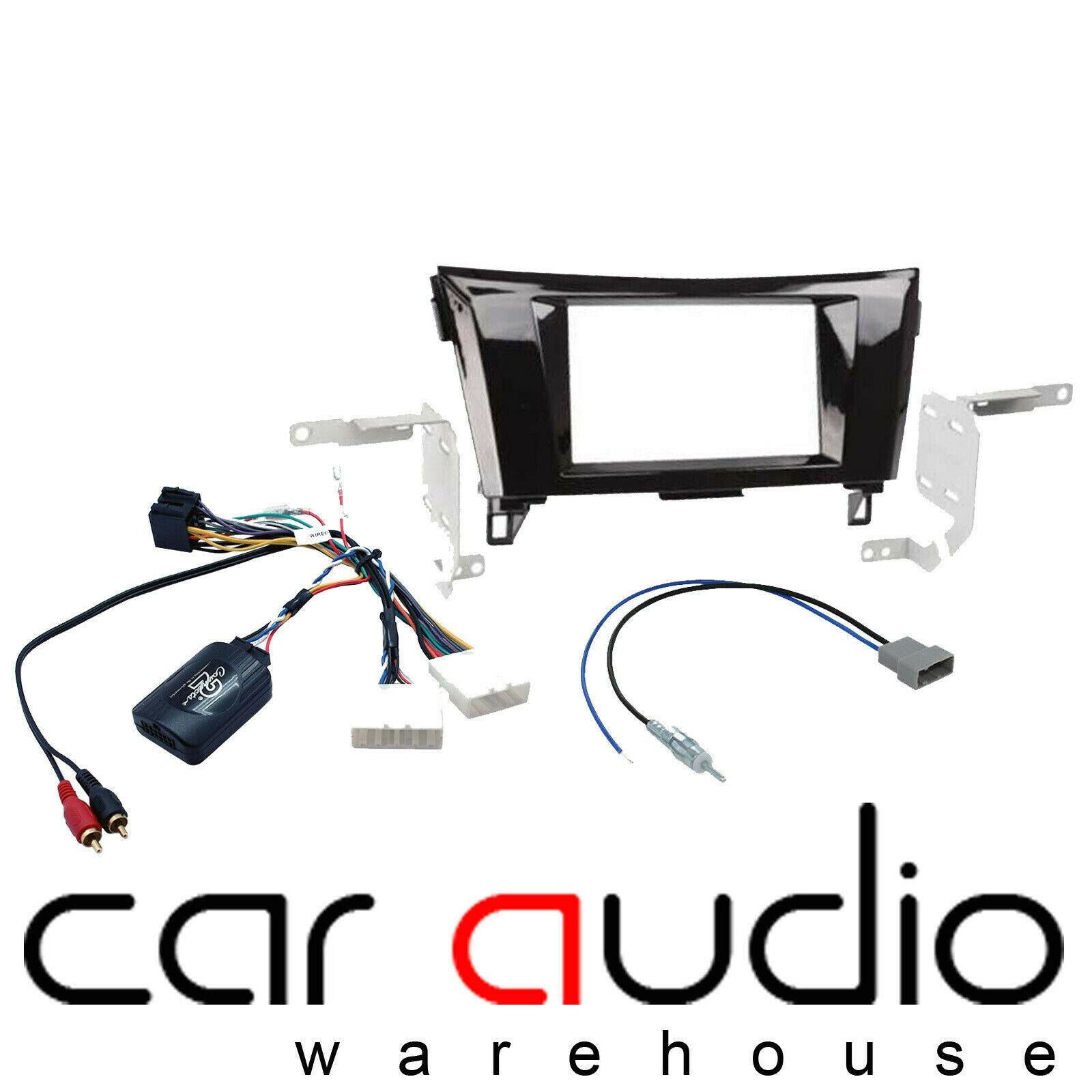 Connects2 CTKNS04 - Nissan Qashqai 2014 - 2016 Double Din Fascia & Steering Wheel Interface Installation Kit