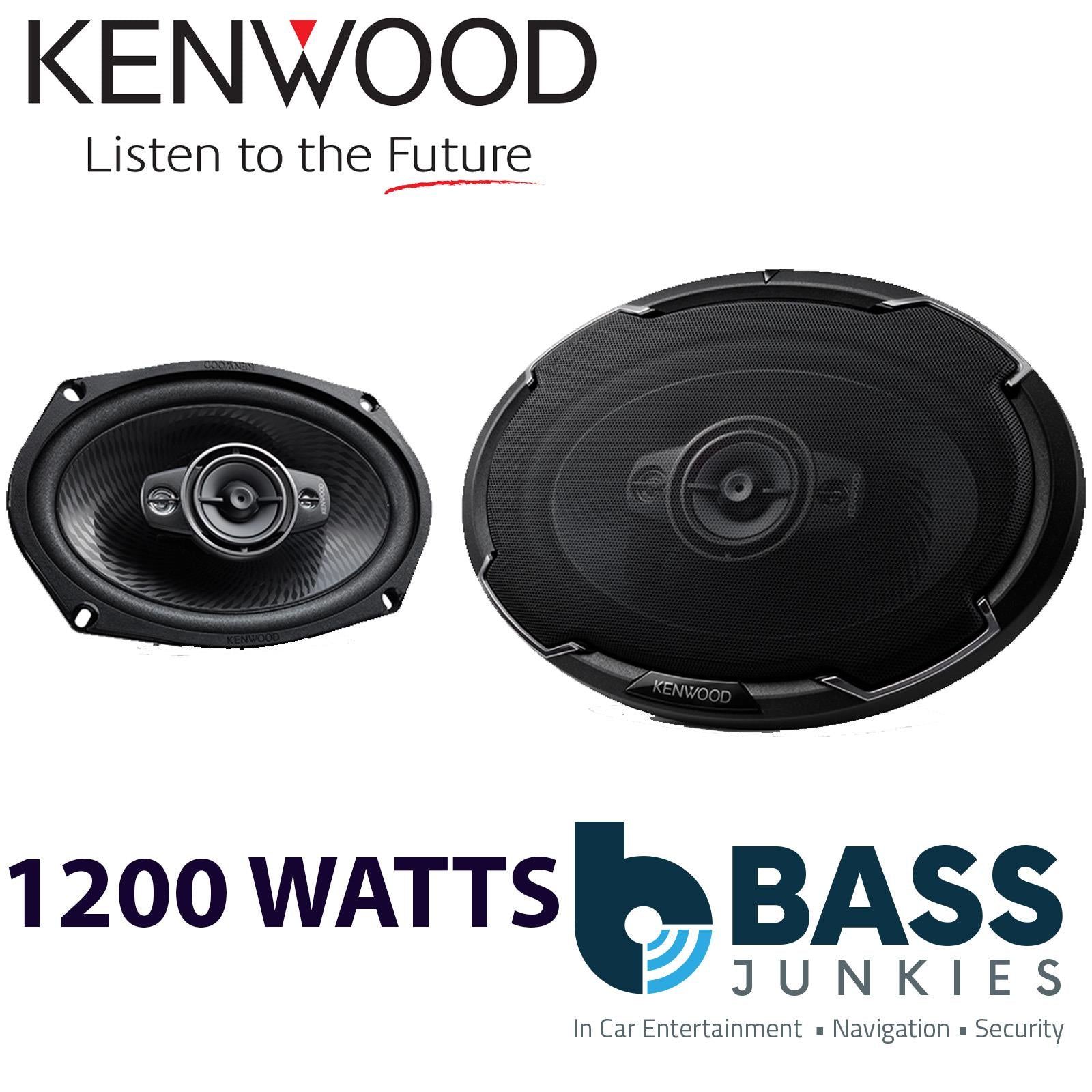 Kenwood KFC-PS6986 - 1200 Watts 6"x9" 4 Way Car Parcel Shelf Car Speakers Pair