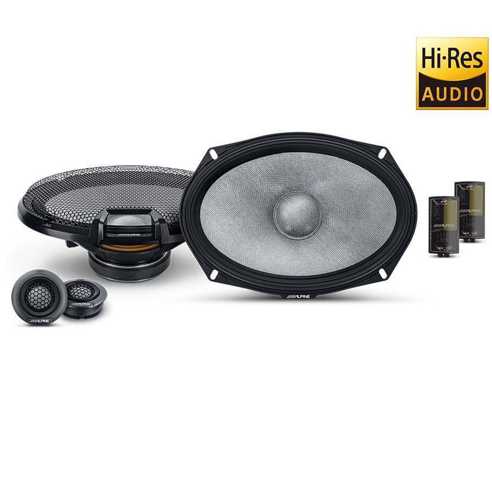 Next-Generation 6x9� (16 x 24cm) COMPONENT 2-WAY R-SERIES SPEAKERS - Peak Power: 300 Watts - RMS Power: 100 Watts