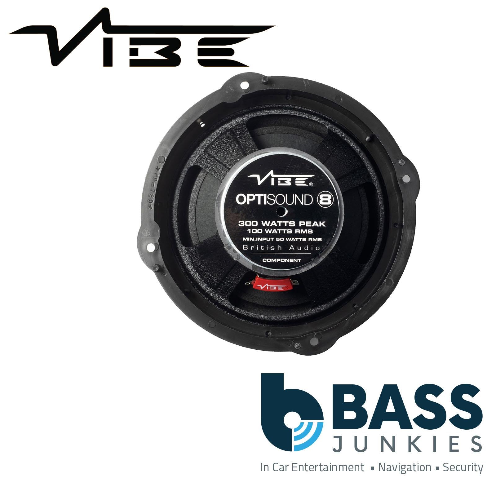 VIBE OPTI8A3-V0 2-Way 8" 4Ohm 360W Audi A3 A6 Q3 Q5 Car Front Door Speaker Kit