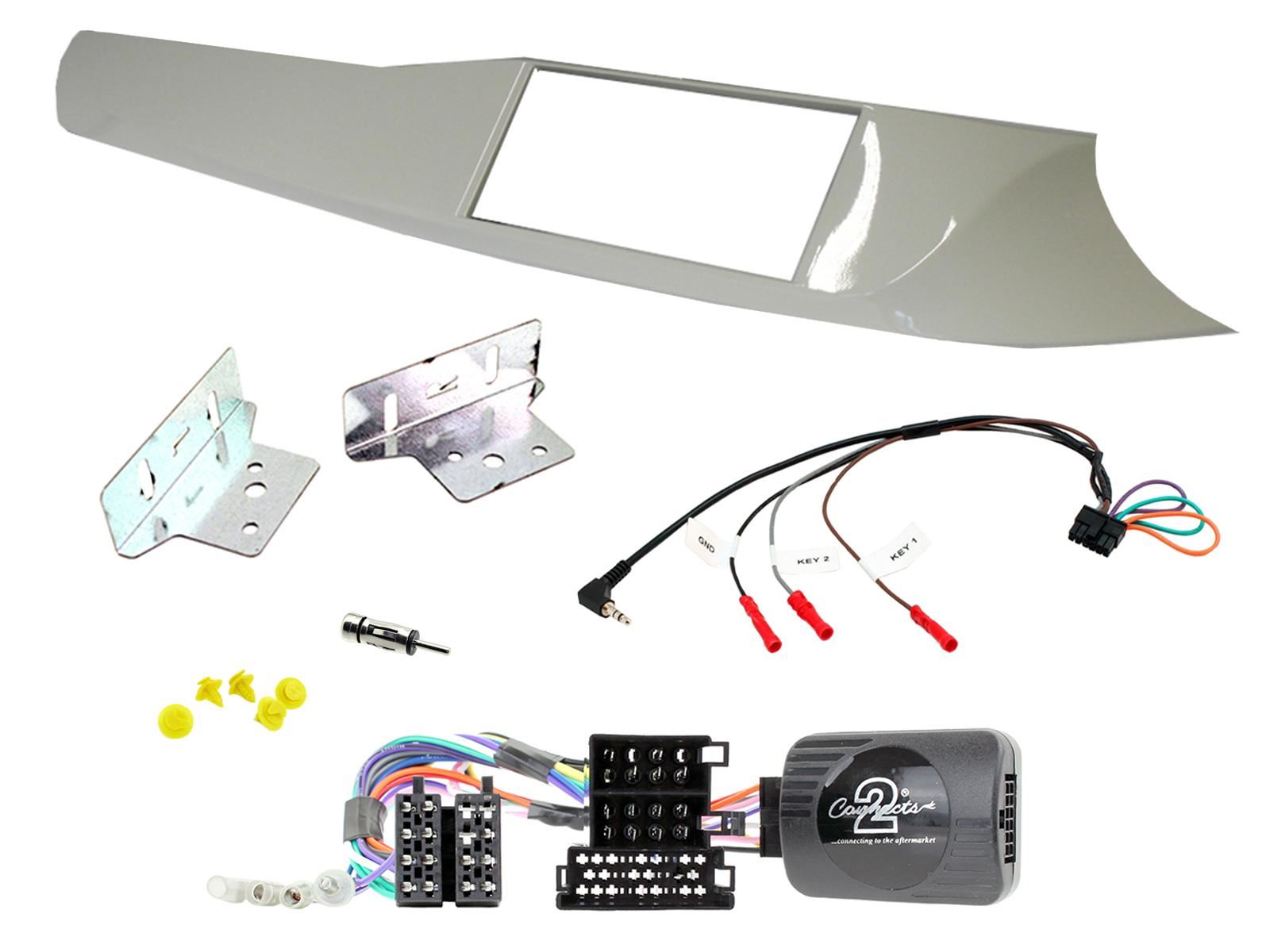Grundig 6.8" Apple Android Double Din Stereo Fitting Kit + Steering Wheel Stalk Controls to fit Alfa Romeo Giulietta 10-14