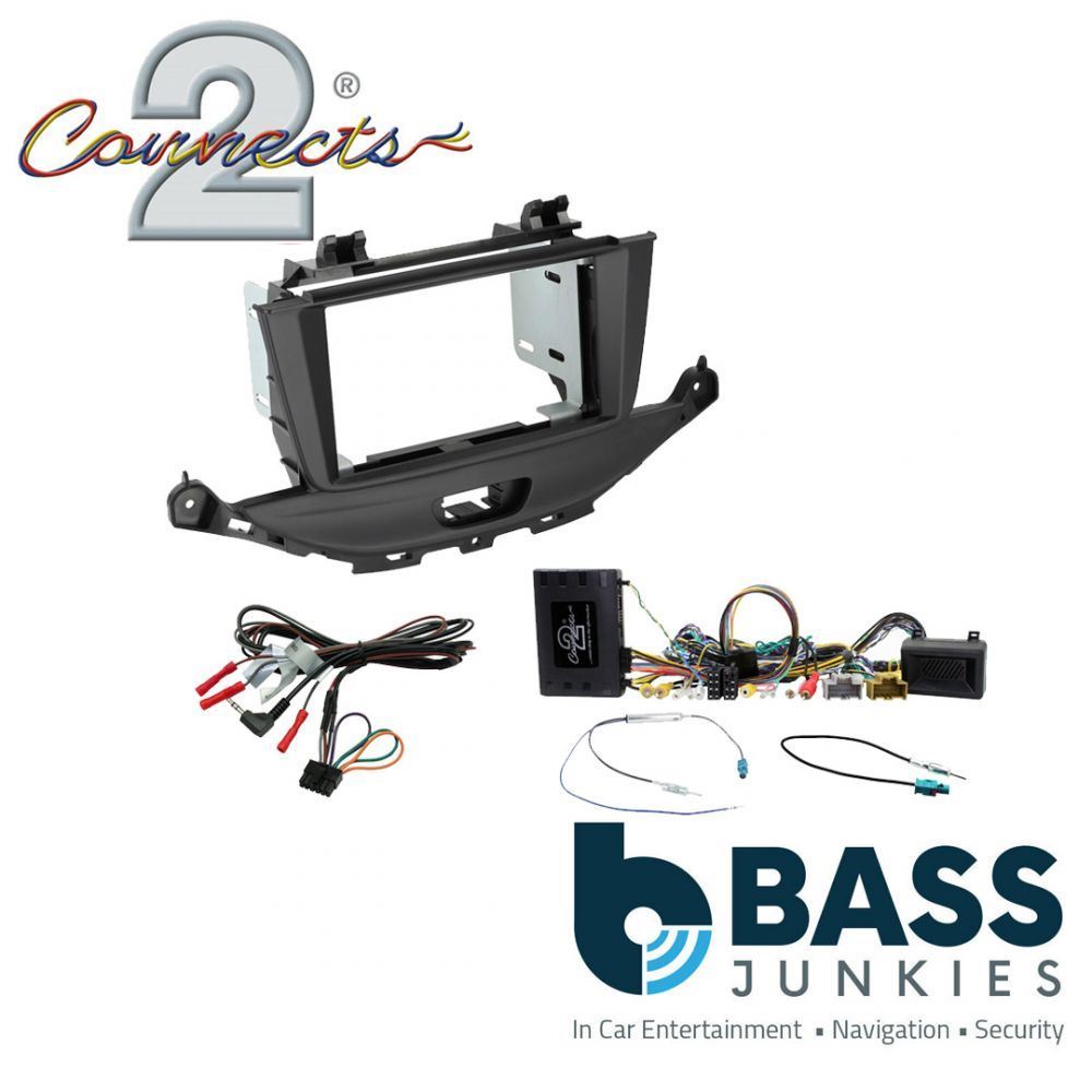 Connects2 CTKVX41 - Vauxhall Astra 2015 Onwards Double Din Fascia & Steering Wheel Interface Installation Kit