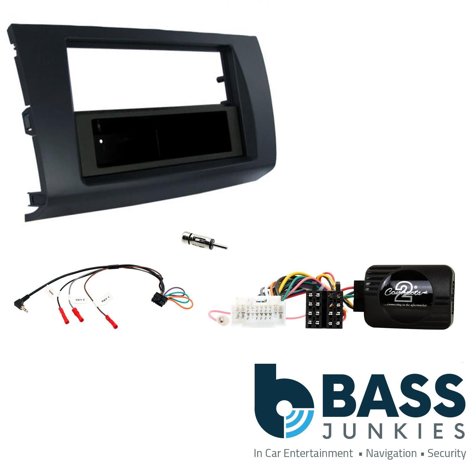Connects2 CTKSZ07 -Suzuki Swift 2005 - 2011 Single Din or Double Din Fascia & Steering Wheel Interface Installation Kit