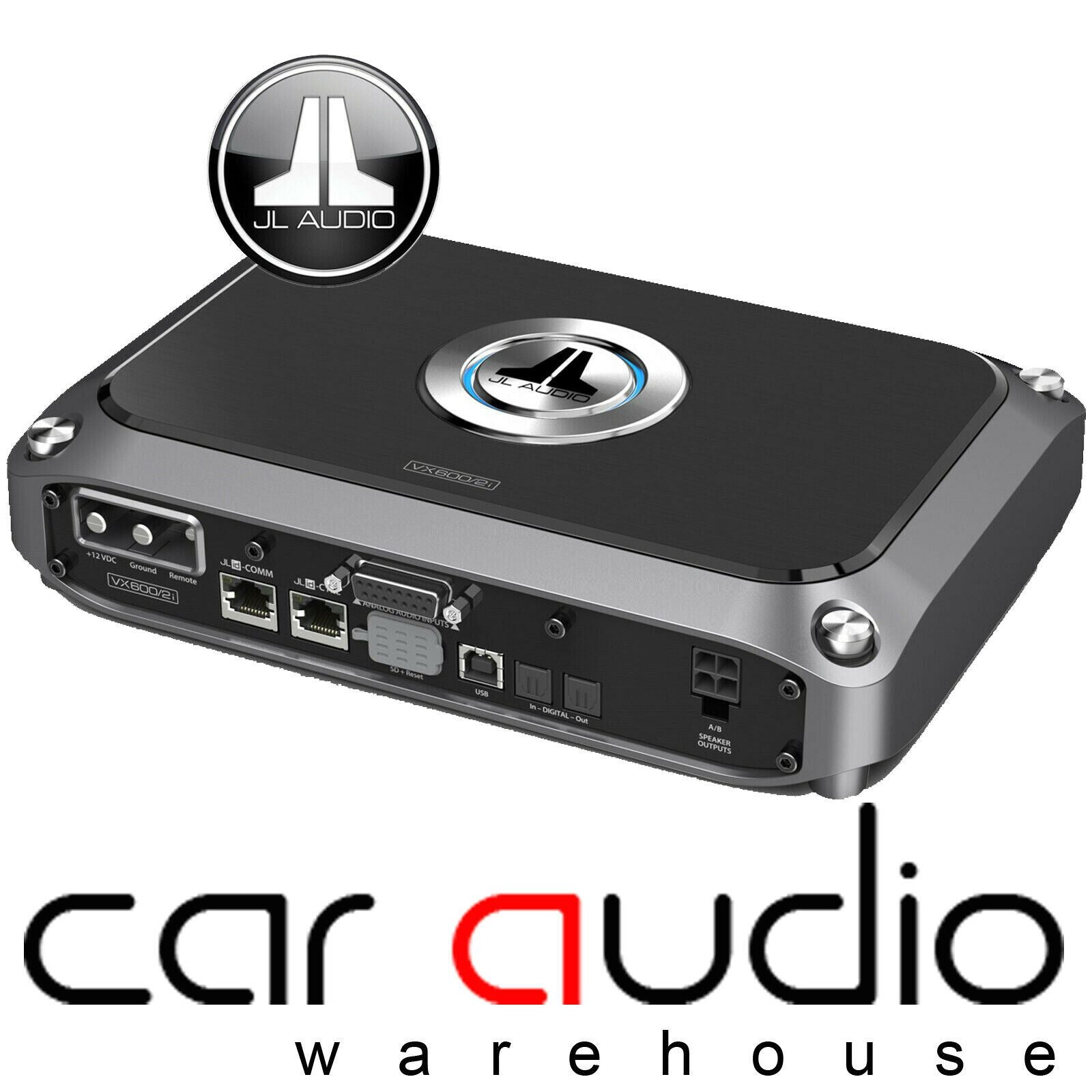 JL Audio VX600/2I 600 Watts 2-Channel Class D Car Amplifier with Integrated DSP