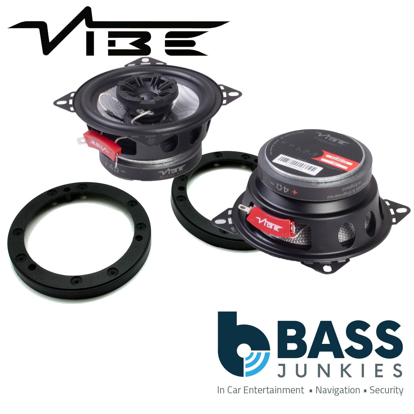 Vive PULSE4 100mm/10cm/4" 2-Way Coaxial Car speakers (Per Pair Max 240|80 watts RMS) Fits Universal