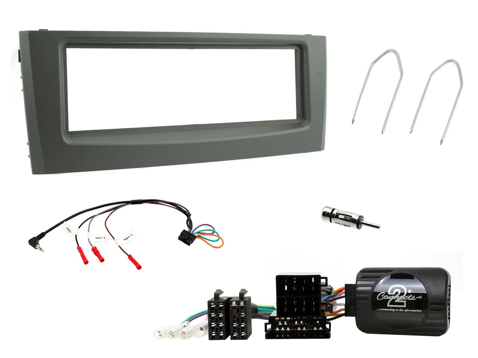 Connects2 CTKFT06 Fiat Grande Punto 2005 On Car Stereo Fascia Steering Wheel Interface Kit