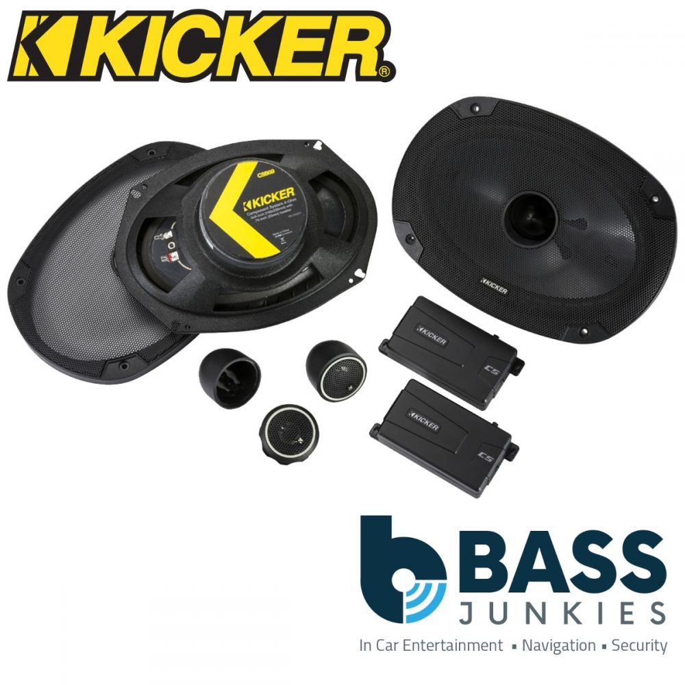 Kicker CS Series 46CSS69 - 6x9" 900 Watts Car Speakers & Tweeters Component Kit (Pair)