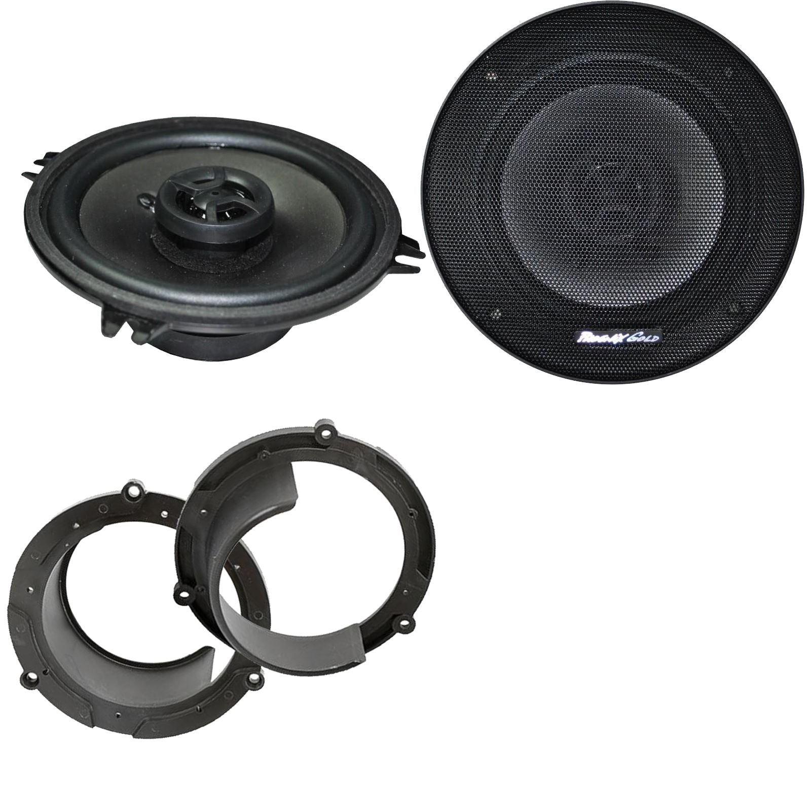 Phoenix Gold Z5CX 2-Way 130mm/13cm/5.25" Coaxial Speakers (Per Pair 280 Watts) Fits Honda Accord 1999-03