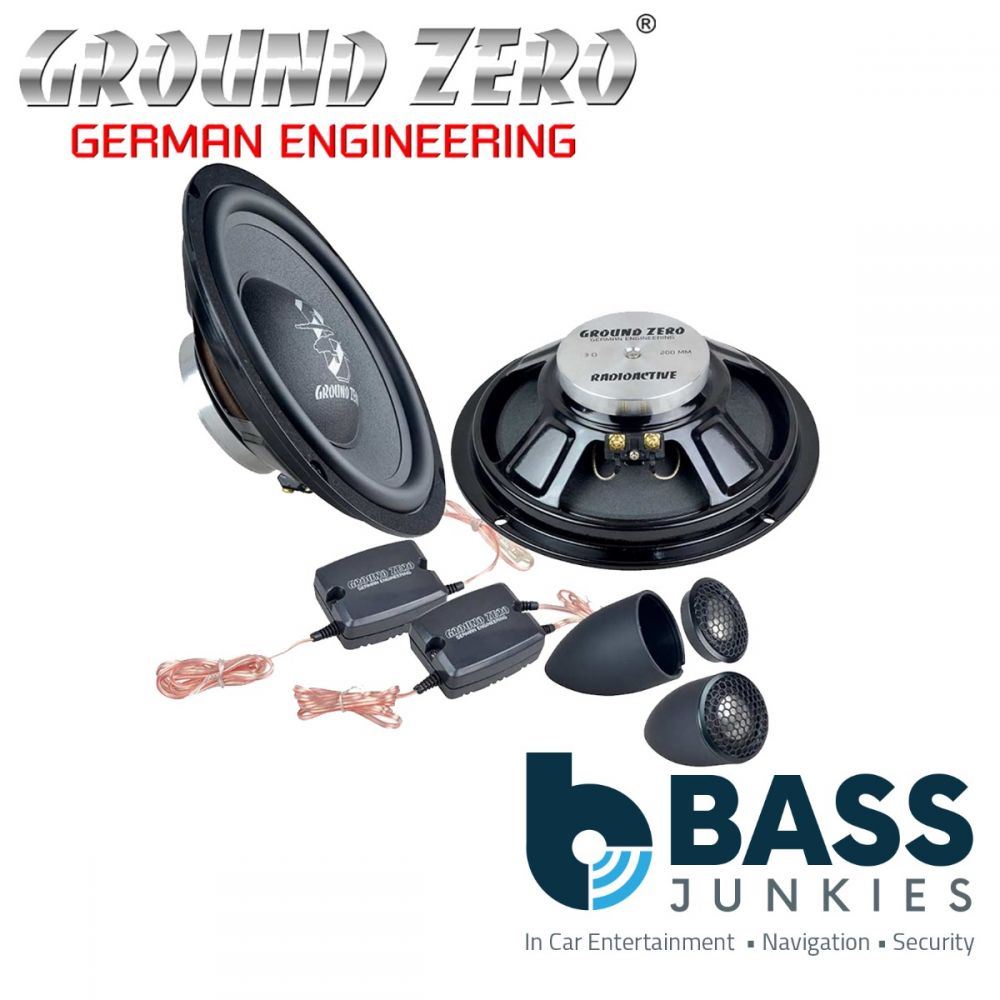 Ground Zero GZRC 200NEO-IV - 20 cm / 8" 2 Way flat compo - 190 W Peak - 25 mm / 1" Tweeter