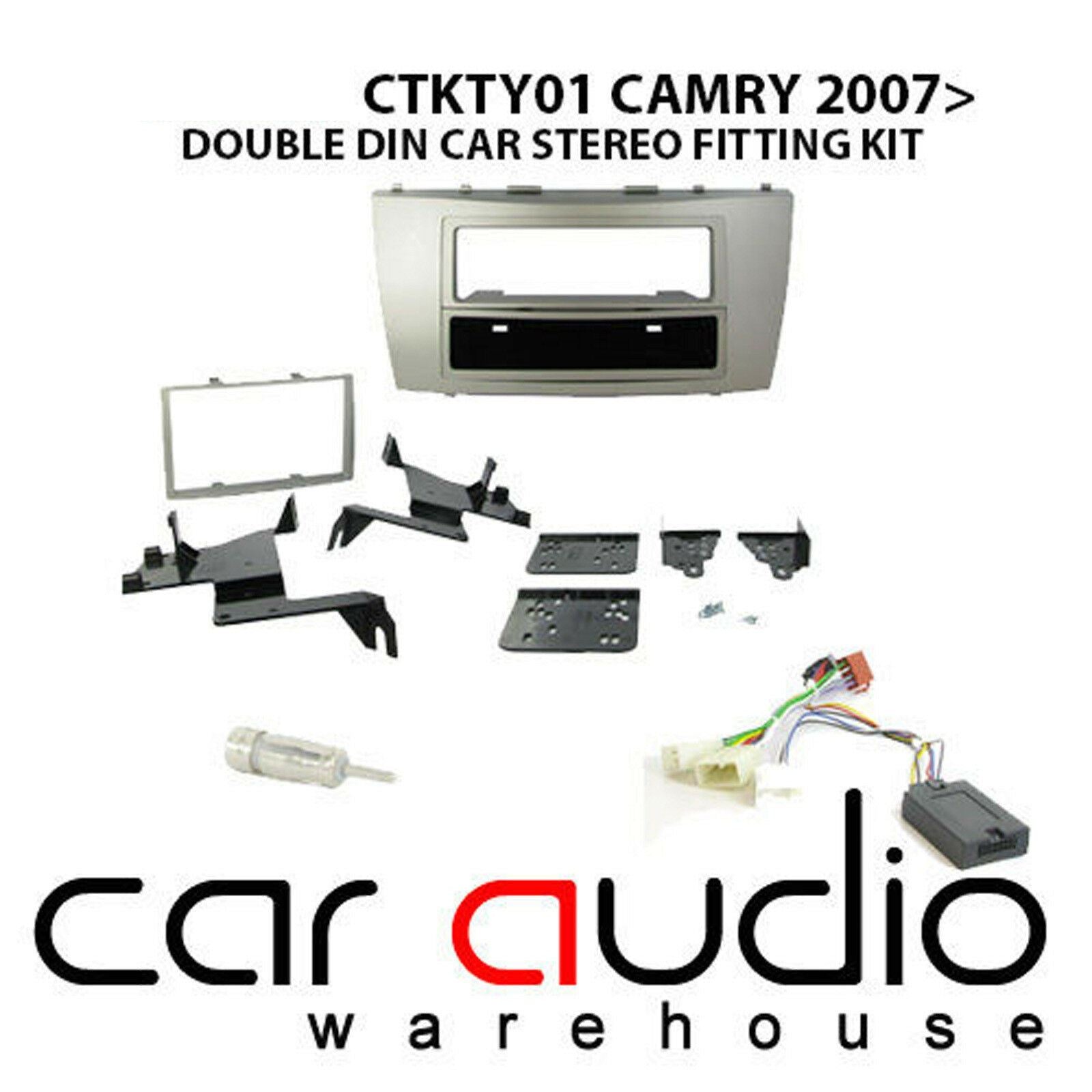 Connects2 CTKTY01 - Toyota Camry 2007 Onwards Double Din Fascia Installation Kit