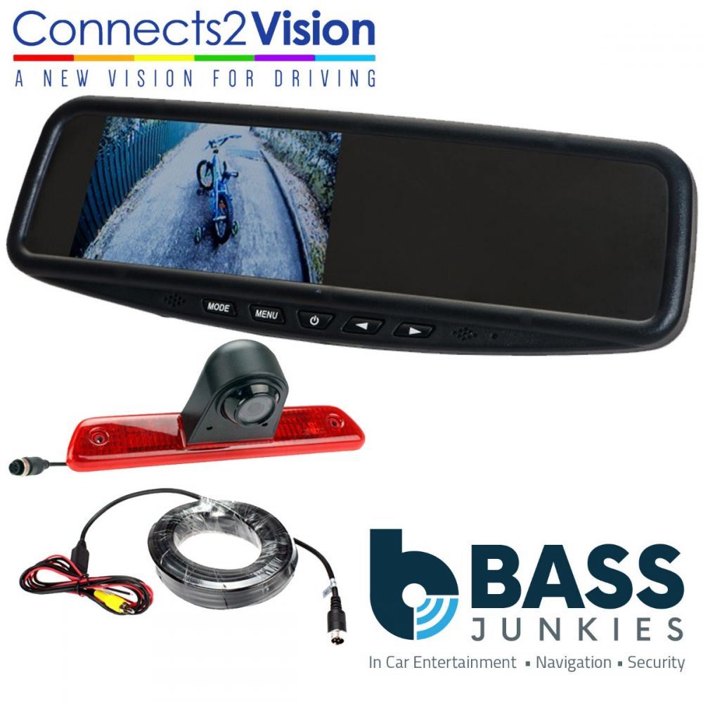Connects2 CAM-CT3 Citroen Jumpy 2007-16 Brake Light Reversing Camera & 4.3" Mirror Mount Screen