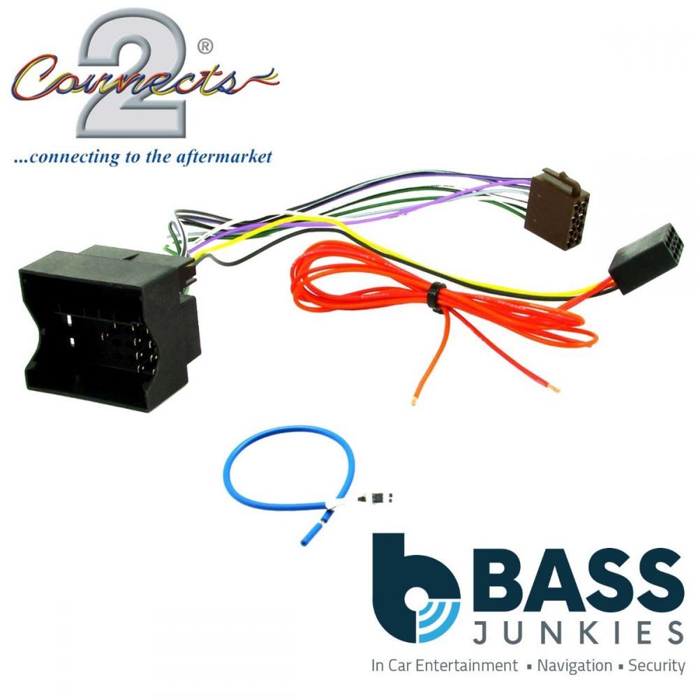 Connects2 CT20AU01 - Audi A2 A3 A4 A6 TT Car Stereo Radio ISO Harness Adaptor Wiring Cable Lead