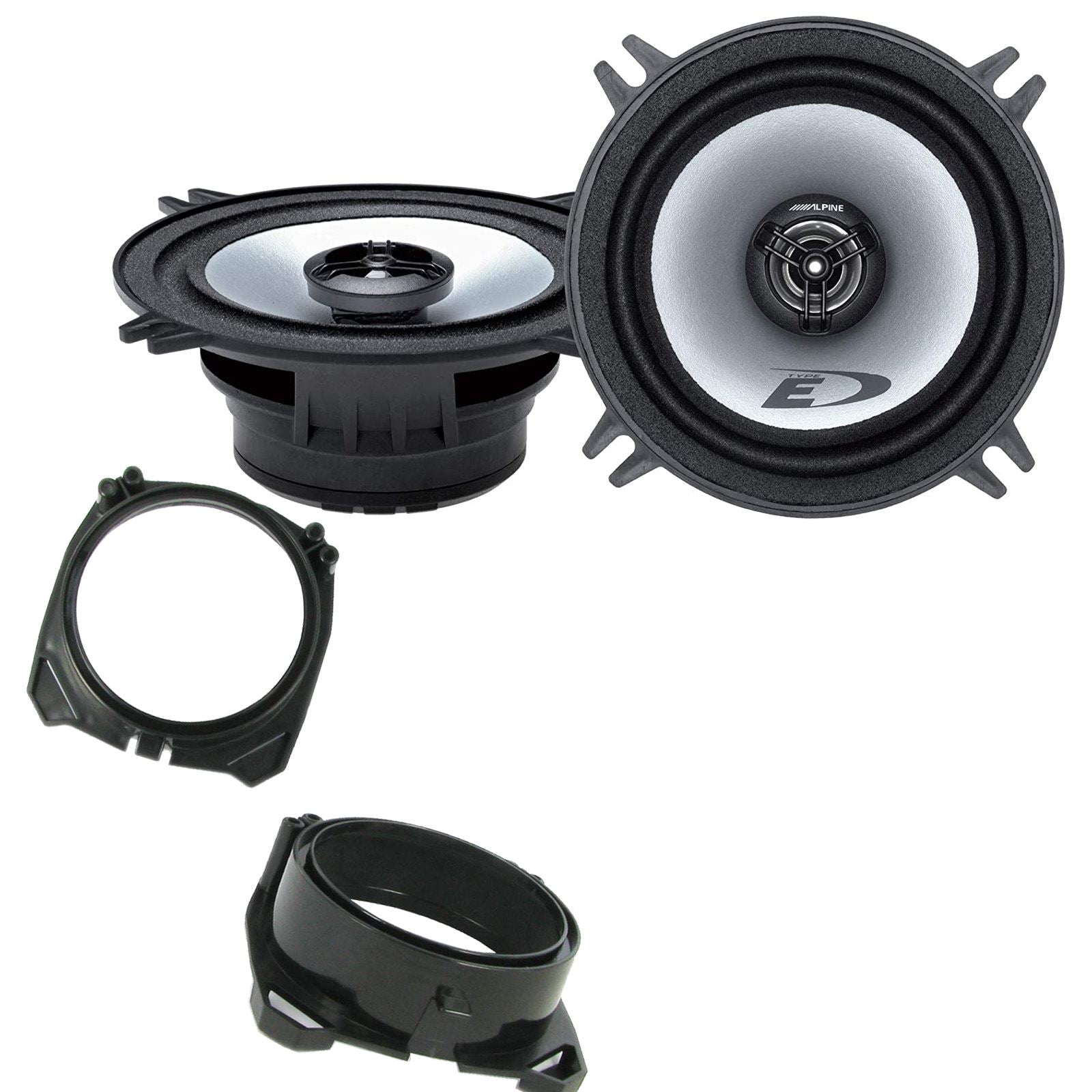Alpine SXE-1325S 2-Way 130mm/13cm/5.25" Coaxial Speakers (Per Pair 400 Watts) Fits Ford Fiesta 1989-96