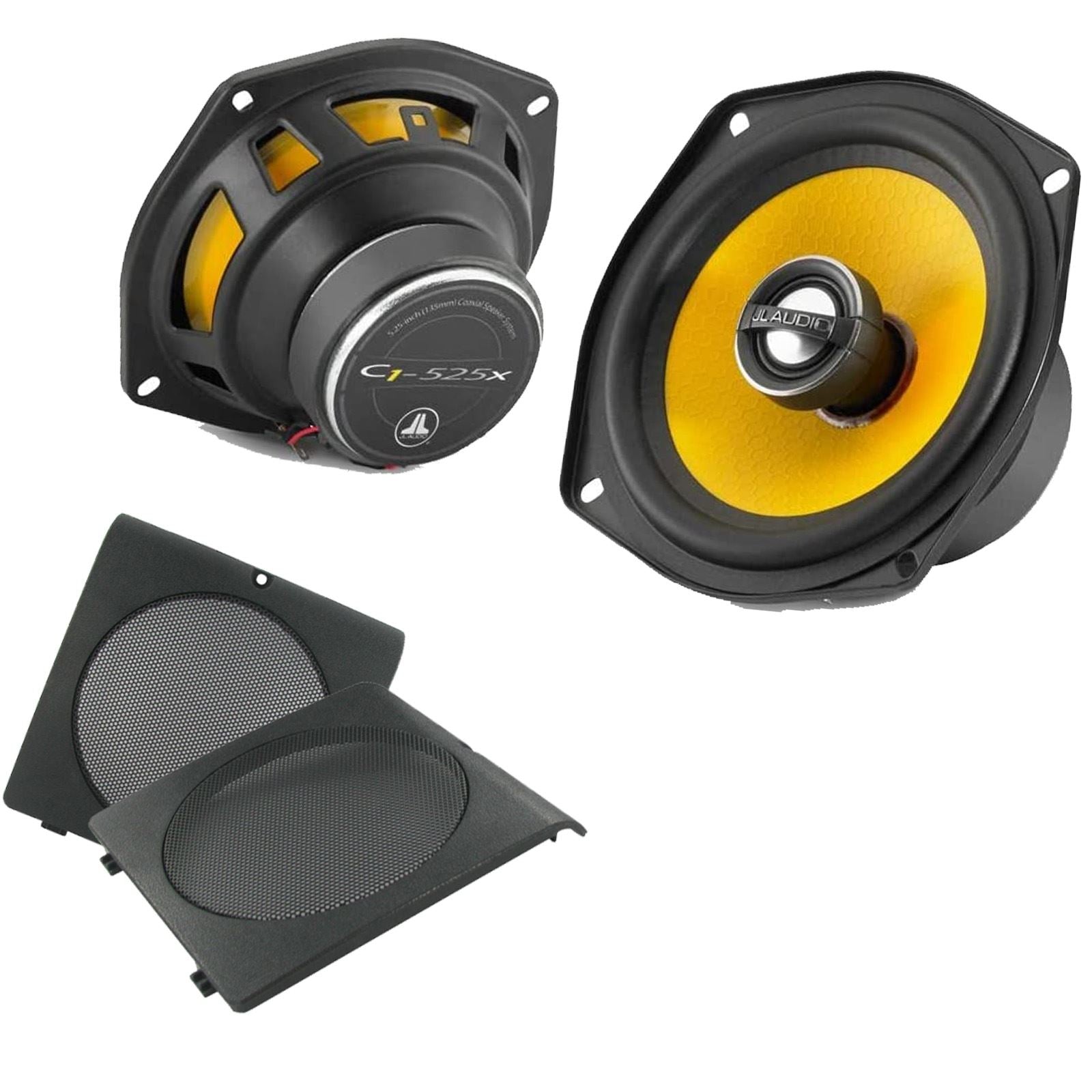 JL Audio C1-525X 2-Way 130mm/13cm/5.25" Coaxial Speakers (Per Pair 450 Watts) Fits VW Golf 1983-92 | Jetta 83-92