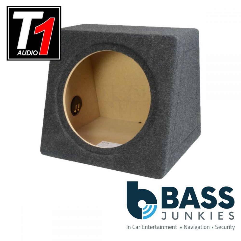 T1 Audio - 12" 30cm 300mm 30 Litres Sealed Enclosure Fully Carpeted MDF Car Sub Subwoofer Bass Box
