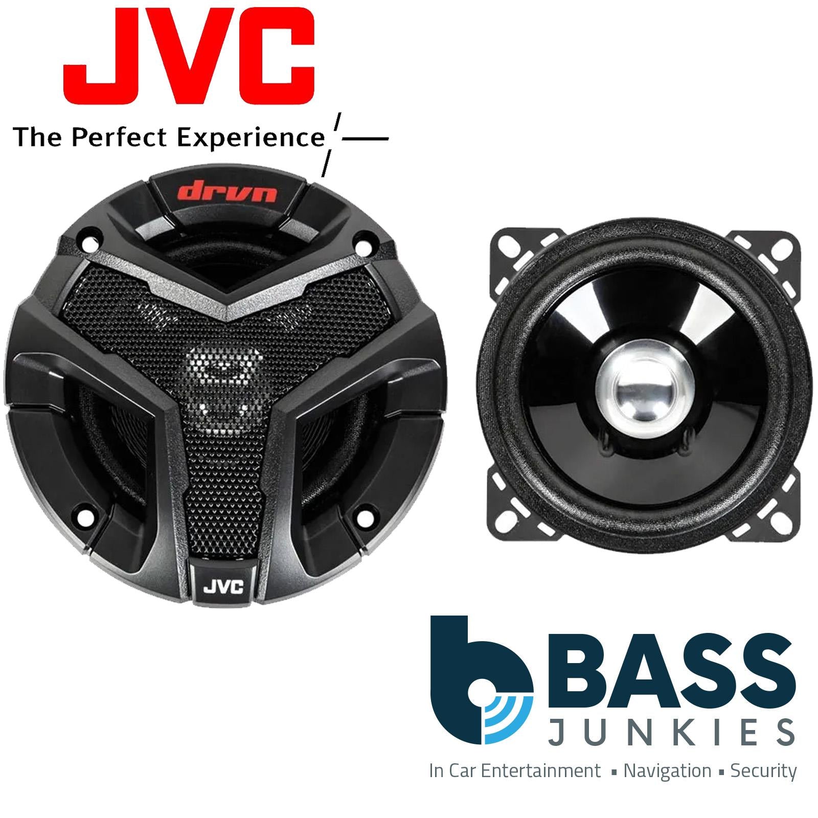 JVC CS-V418 - 4" 10cm 360 Watts Dual Cone Car Door Dash Shelf Car Speakers PAIR