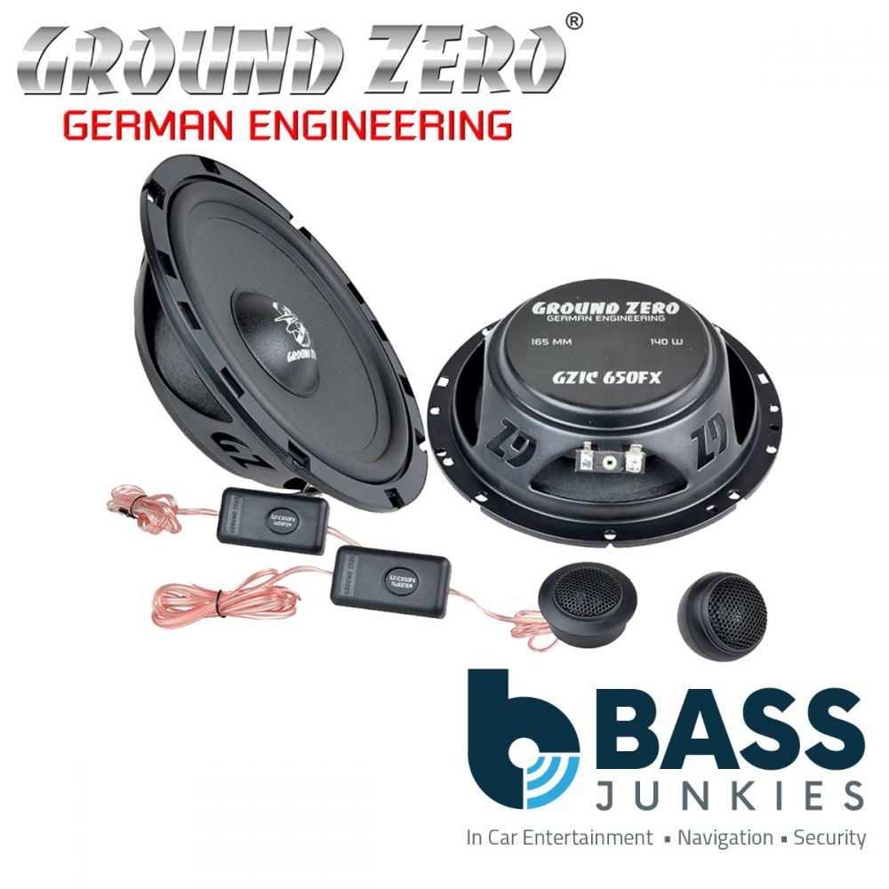 Ground Zero GZIC 650FX -  6.5" Inch 16.5cm 140 Watts 2-Way Component Car Speakers