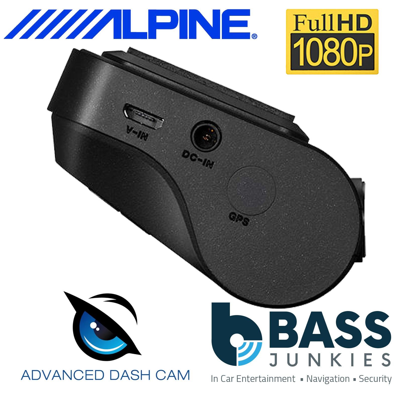 Alpine DVR-F800PRO - 2Ch Front & Rear Wifi GPS Full HD Smartphone Car Dash Cam Camera