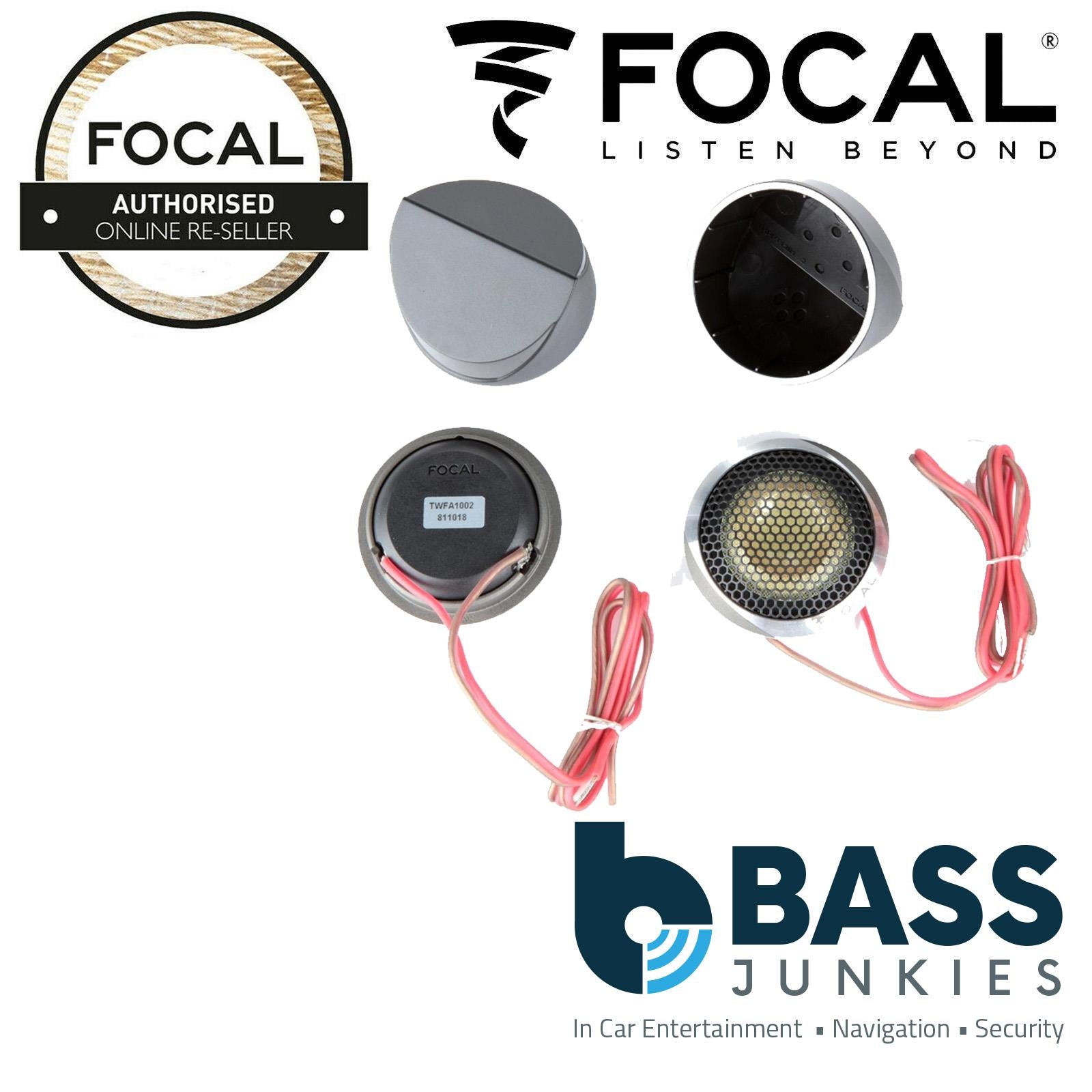 Focal ES165KX3 - ELITE K2 Power, 240 Watts 165mm 6.5" 3 Way Component Kit Car Door Speakers, 100W (RMS)