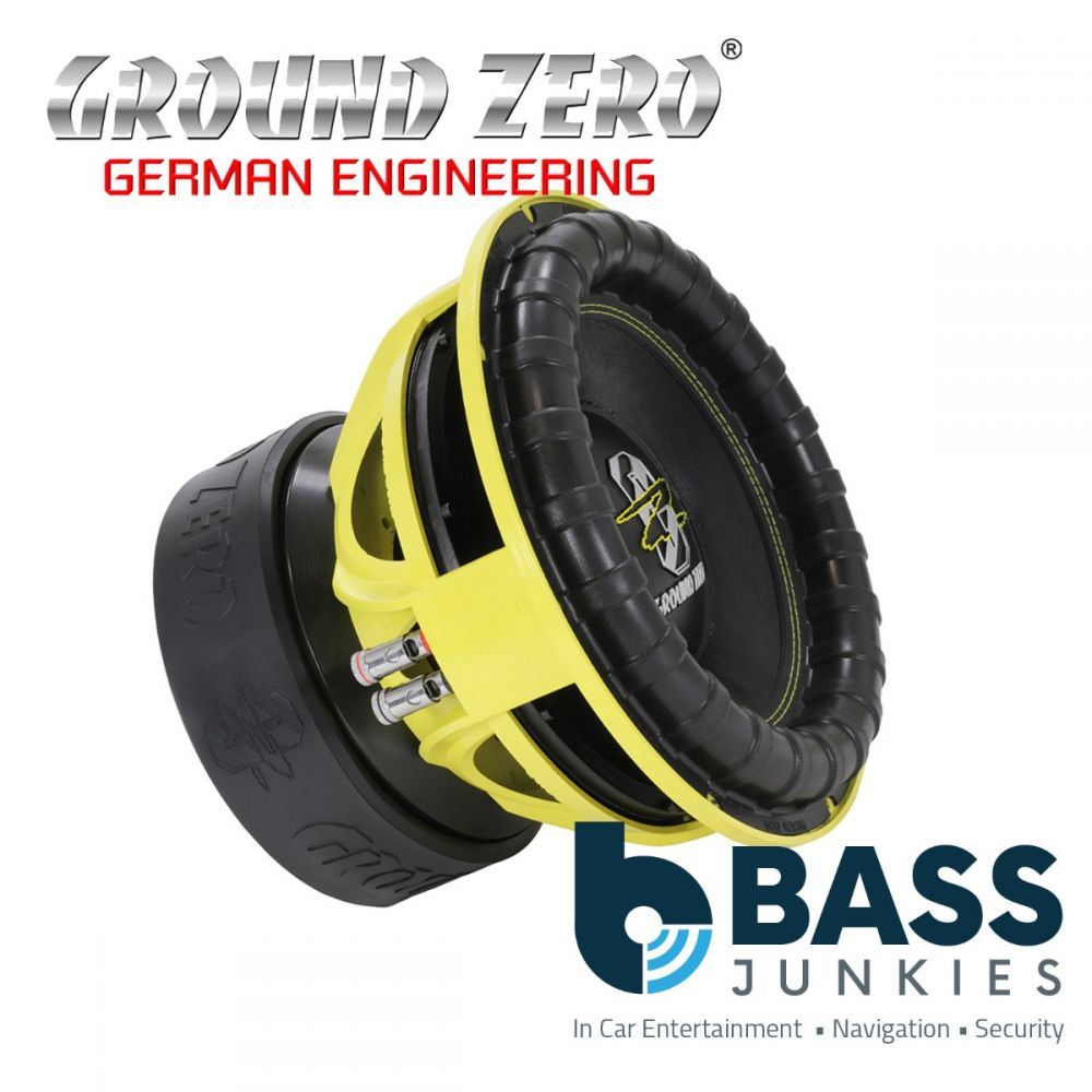 Ground Zero GZNW 12SPL XFlex - 12" Inch 30cm 4500 Watts Dual 1-Ohm SPL XFlex Car Sub Subwoofer