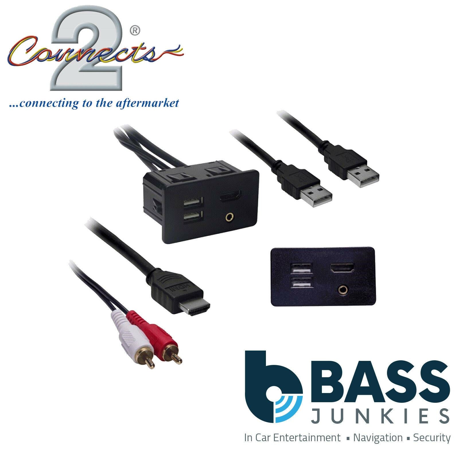 Connects2 CTFORDUSB Ford F-150 Mustang Car Stereo USB Retention Interface Cable Kit