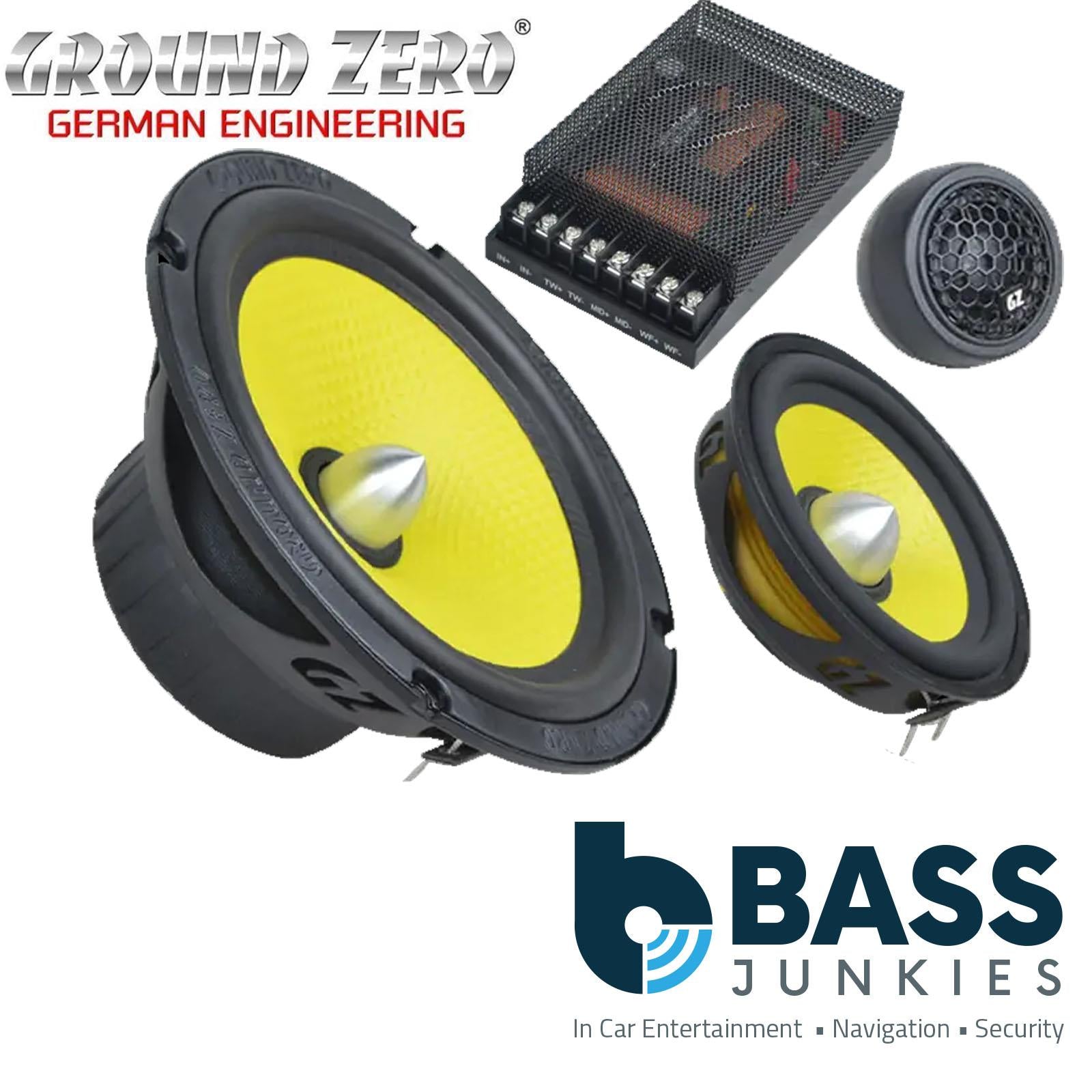 Ground Zero GZTC 165.3X-II 165 mm / 6.5″Inch 3-Way Car Component Speakers