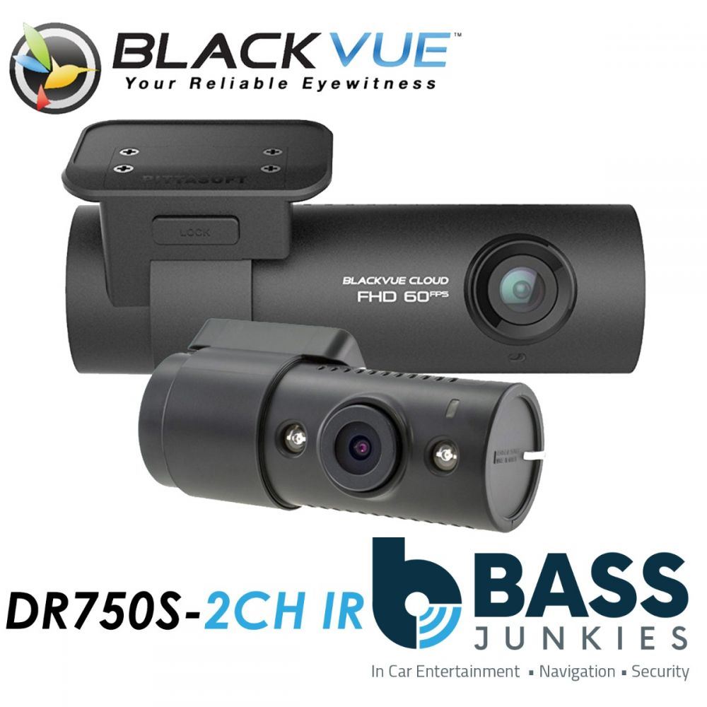 Blackvue DR750S-2CH IR - 16GB Full HD 60FPS CMOS Infrared Front & Rear Car Dash Camera