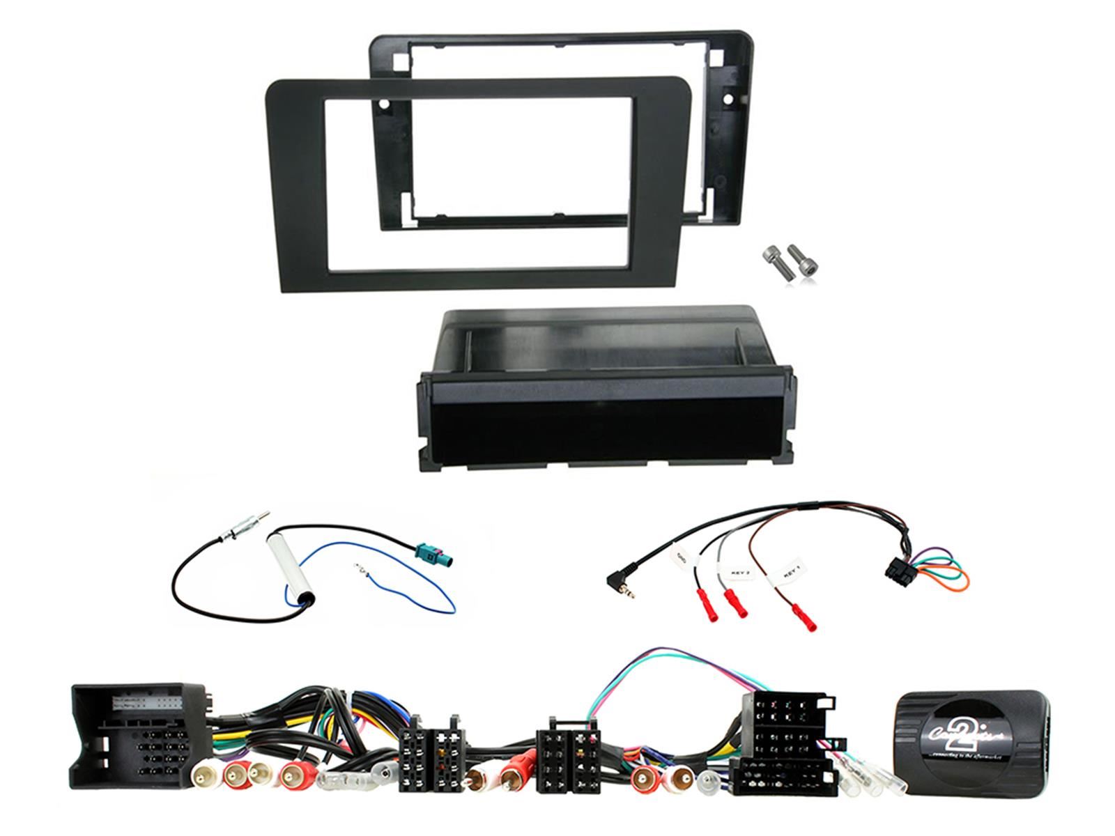 Connects 2 CTKAU10 - Audi A3 2003 - 2012 Double Din Facia & Steering wheel Interface Fitting Installation Kit