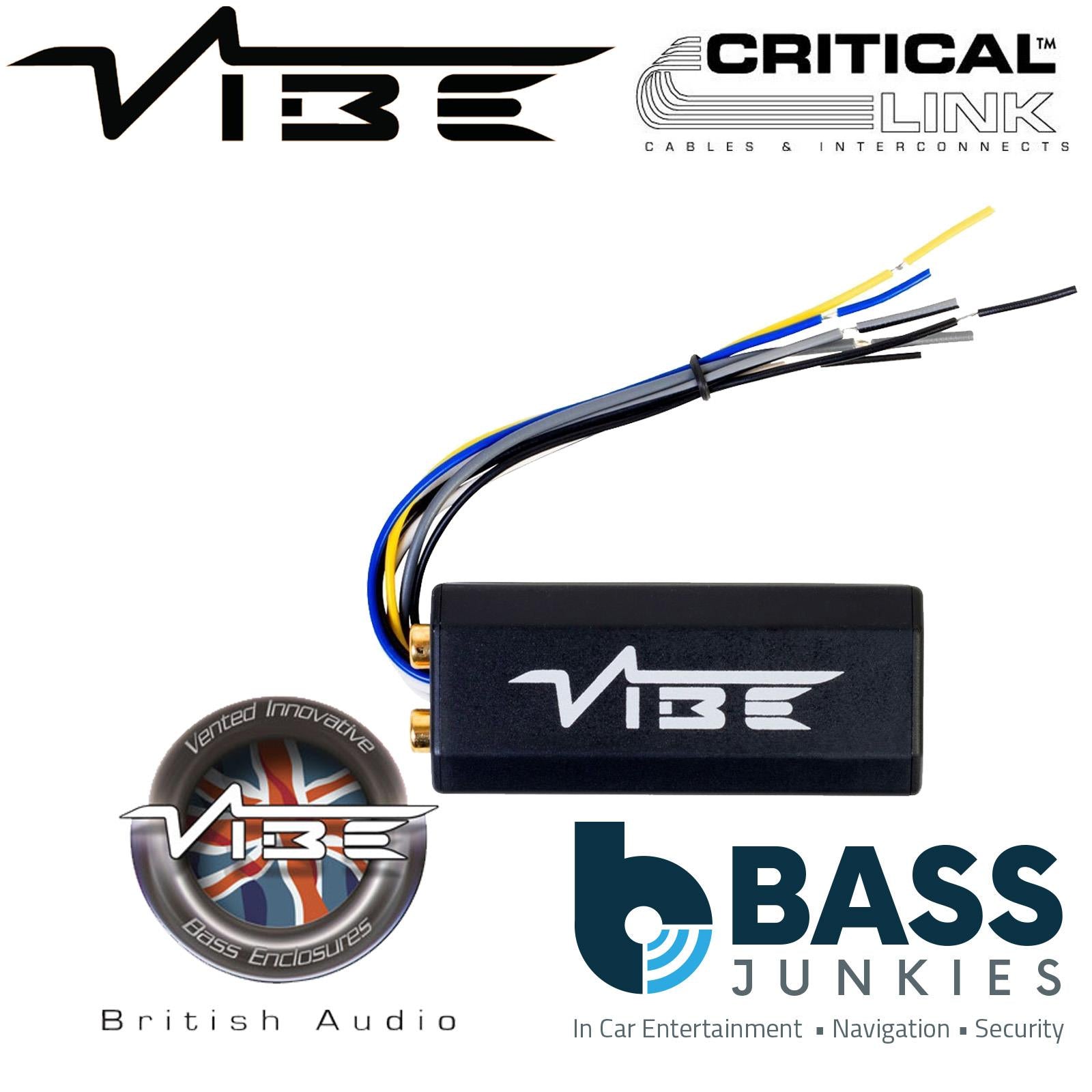 Vibe CLLOC-V7 Car 2 Channel Speaker Wires To Low Level RCA Output Line Convertor