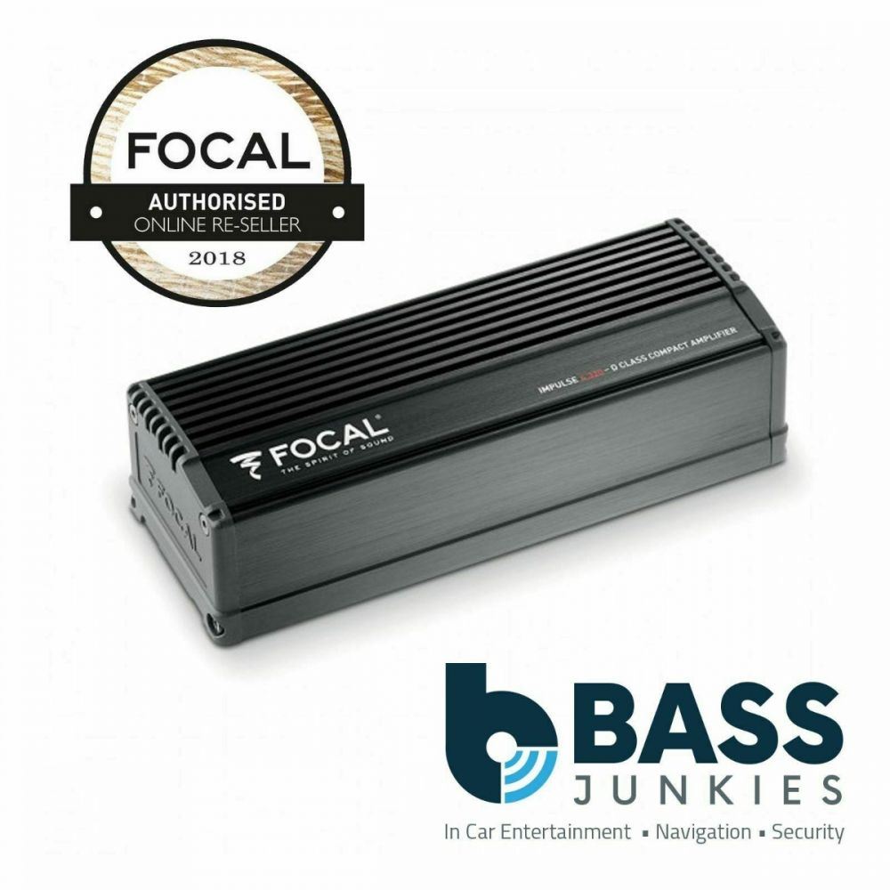 Focal 6.5" 240 Watts Component Front Car Speakers & 6.5" 240 Watts Coaxial Rear Speakers & 4 Channel 220 Watts Amplifier
