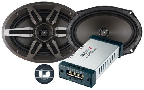 MB QUART PVI 269 220 watts a Pair 2 way Component 6x9 Rear Shelf Car Speakers