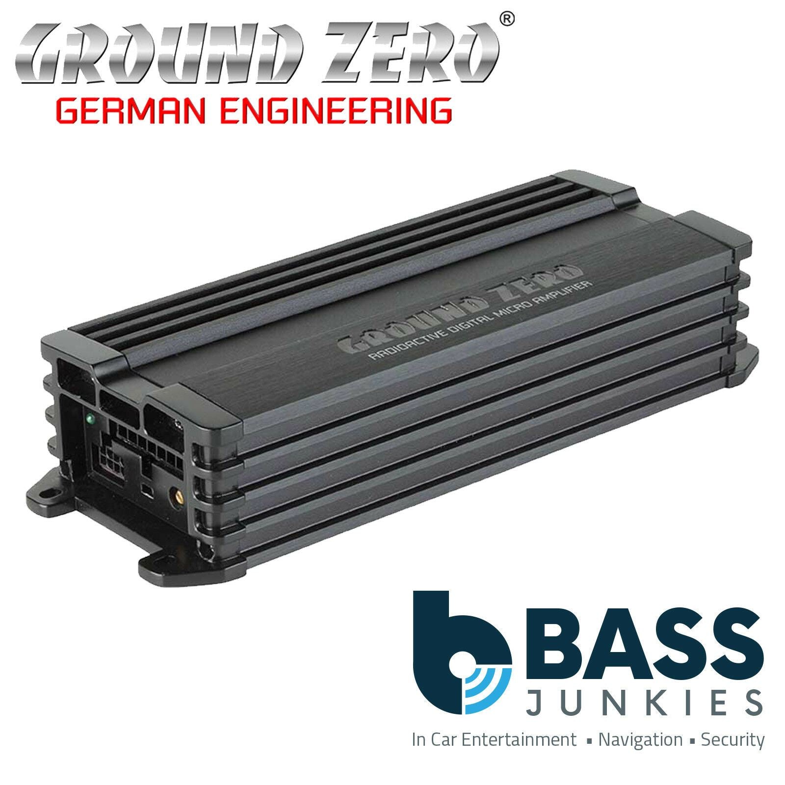 Ground Zero GZRA Micro FOUR - Class D Micro 4-Channel 500 Watts 2-Ohm Stable Car Amplifier