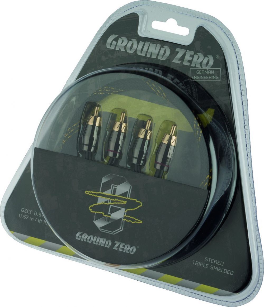 Ground Zero GZCC 0.57X-TP - 0.57m Pi-Sized RCA / cinch cable