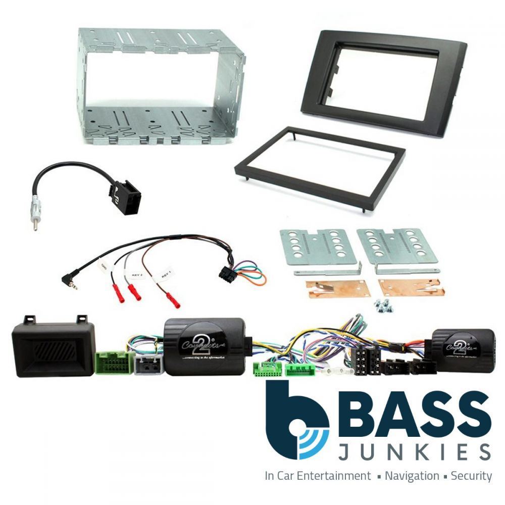 Connects2 CTKVL04 - Volvo XC90 2004 - 2014 ( Reverse Sensors ) Double Din Fascia & Steering Wheel Interface Installation Kit