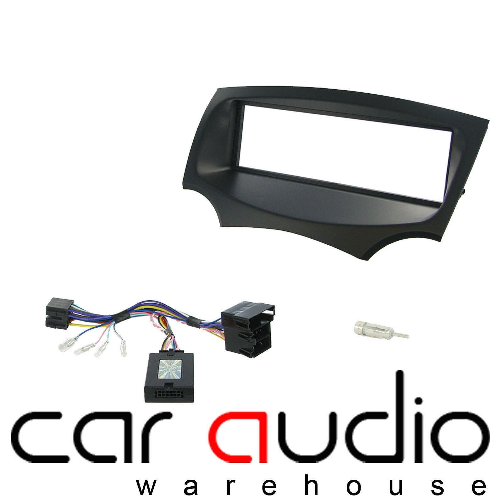 Connects 2 CTKFD36 - Ford KA Mk2 2009 - 2017 Single Din Facia & Steering wheel Interface Fitting Installation Kit (Black Facia Panel)