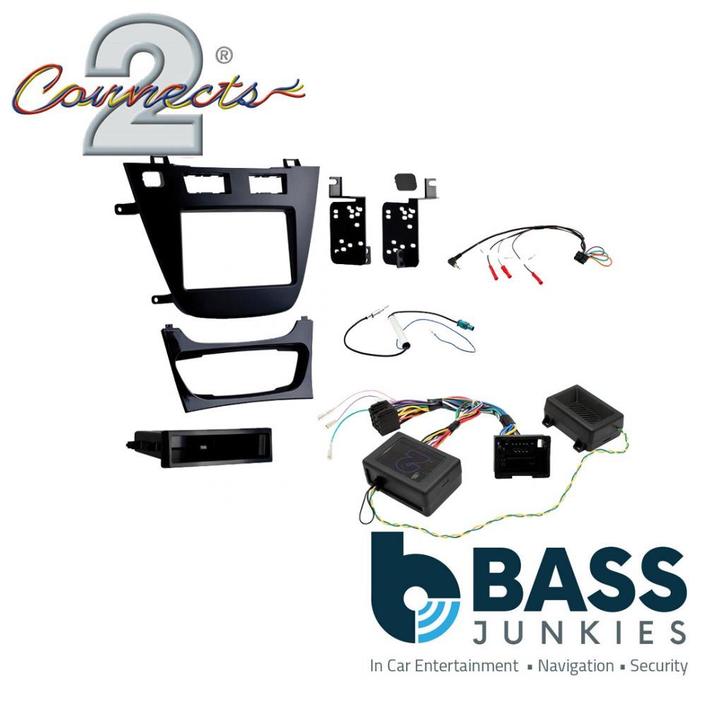 Connects2 CTKVX40 - Vauxhall Insignia 2008 - 2013 Single or Double Din Fascia & Steering Wheel Interface Installation Kit