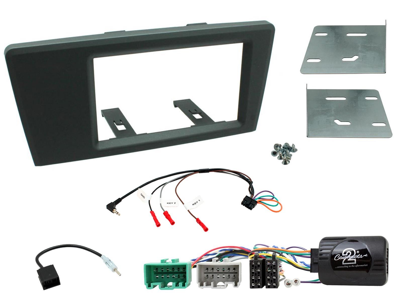 Connects2 CTKVL01 - Volvo S40 2000 - 2004 Double Din Fascia & Steering Wheel Interface Installation Kit